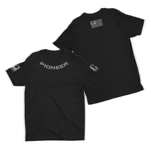 Футболка соревновательная Pioneer Grey and Black